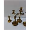 Image 2 : (5) Brass Candle Holders