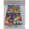 Image 1 : (4) VHS: Jungle Book, 101 Dalmatians, Beauty & the Beast, Rescuers Down Under