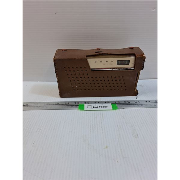 Vintage Sony Portable Radio - As Is, May Need Batteries