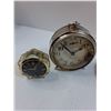 Image 4 : (3) Vintage Clocks: Electric, Wind-up - As Is