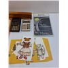 Image 2 : Lot: Calculators, Level, Victorian Cat Family Paper Dolls, Misc