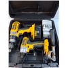 Image 2 : (2) Dewalt Battery Drills in Case - Batteries May Need Charge, As Is