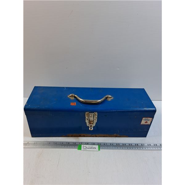 Metal Tool Box w/Contents - 19" x 6" x 6"  - PREFERRED PICK-UP