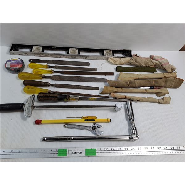 Various Tools - Files, Torque Wrench , Level - Pick Up Preferred