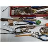 Image 4 : Metal Tray With Various Hand Tools, Soldering Iron Untested  - Cannot Ship