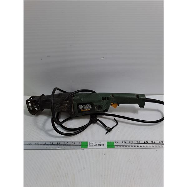 Black & Decker Quantum Reciprocating Saw- Powers On