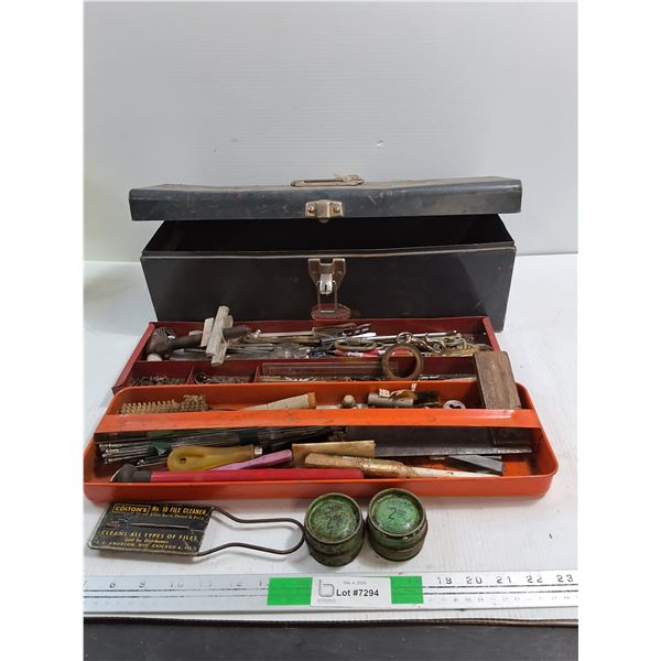 Metal Tool Box With Contents - Cannot Ship
