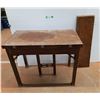 Image 1 : *Wooden Folding Table with (3) Leaves, Cannot Ship