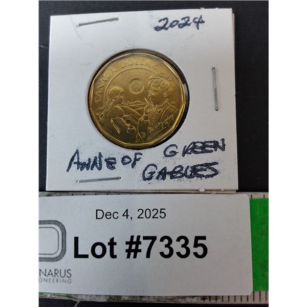 Canadian Anne of Green Gables Loonie- 2024