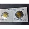 Image 2 : (2) Canadian Riopelle Toonies 1952-2022
