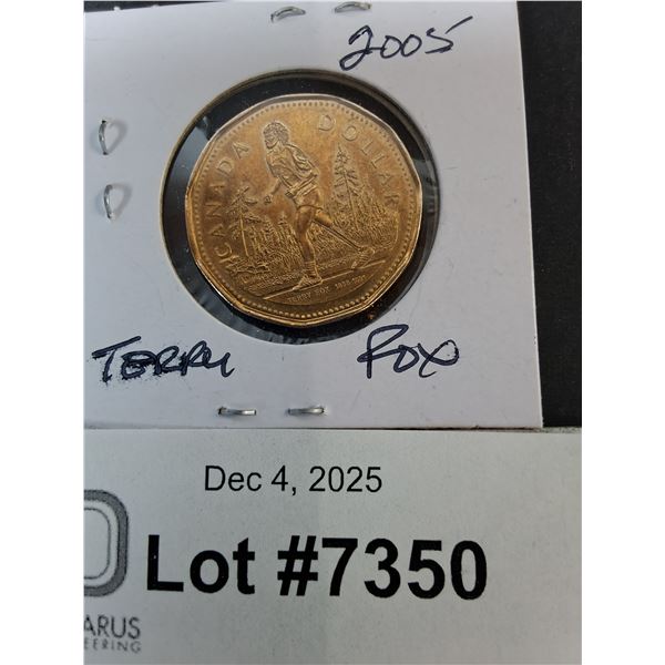 Canadian Terry Fox Commemorative Loonie- 2005