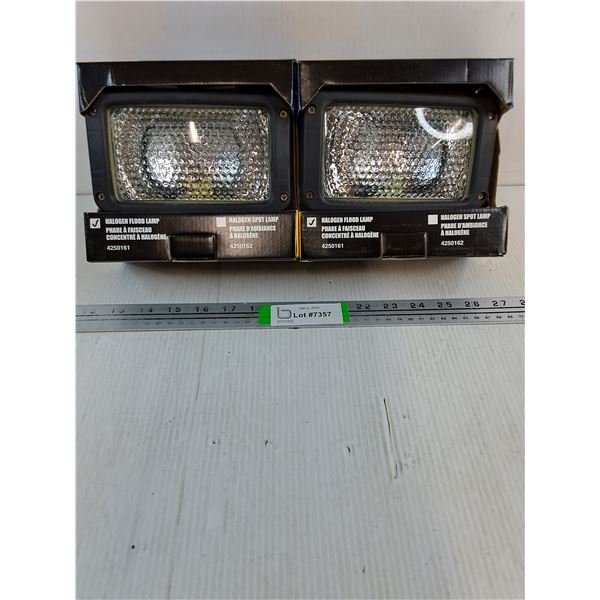 (2) Halogen Flood Lamp- NOS
