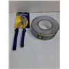Image 3 : (2) LED Flashlights,10" Groove Joint Pliers,Anti-Slip Tape,Power Nut Driver Bit Set