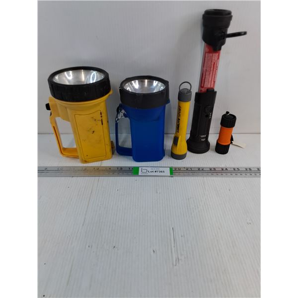 (5) Assorted Flashlights-untested-as is