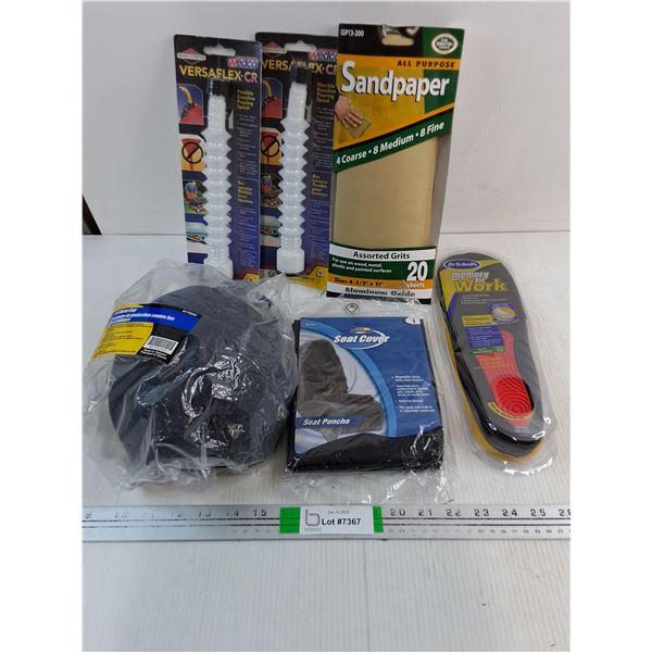 Memory Soles,(2)Pouring Spouts,Sandpaper,Cap, and Seat Cover