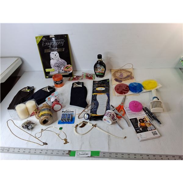 Engraving Art Kit, Men's Socks, Twine, Misc.