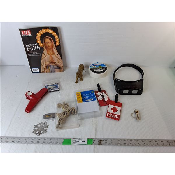 Life Magazine, Luggage Tags, Magnifying Headband, Misc.
