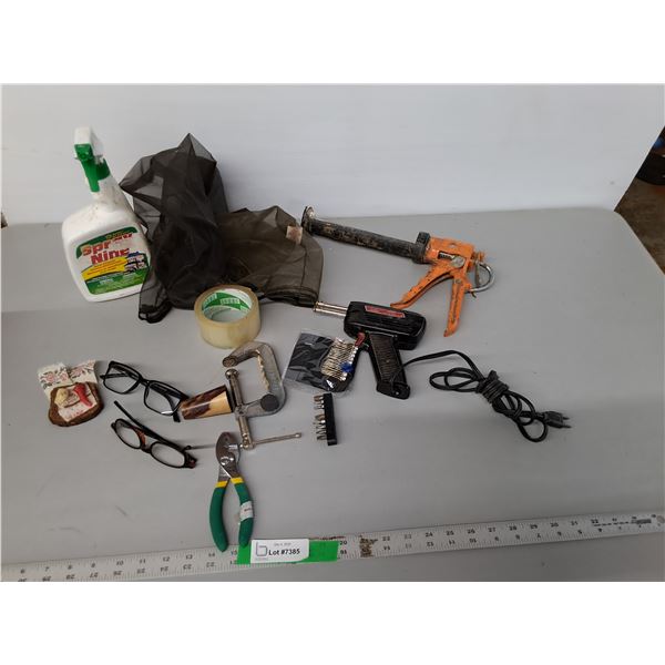 C Clamp, Soldering Gun- As Is, Caulking Gun, Misc. Cannot Ship