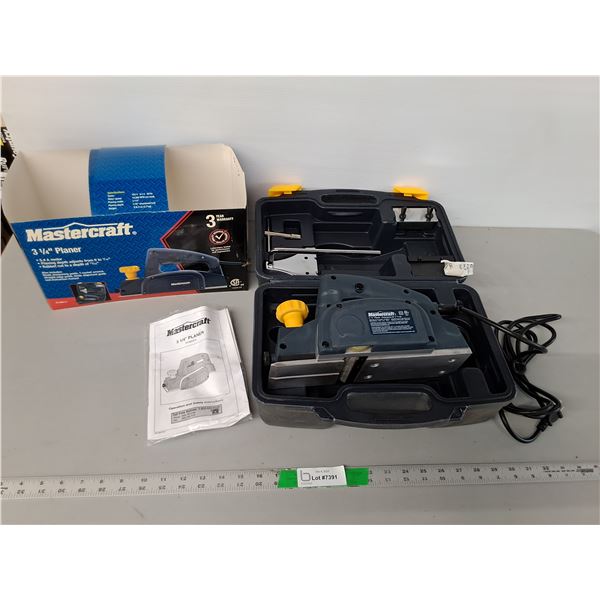 Mastercraft 3 1/4" Planer-Powers On & Case, Appears NIB
