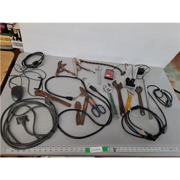 Locking Chain Clamp, Wrenches, Socket Set, Misc.