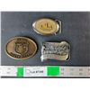 Image 1 : (3) Belt Buckles- Canada, Hibernia, Refinery