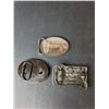 Image 2 : (3) Belt Buckles- Canada, Hibernia, Refinery