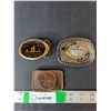 Image 1 : (3) Belt Buckles- Niagara Falls, Co-op, Siskiyou-Bergamot