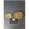 Image 2 : (3) Belt Buckles- Niagara Falls, Co-op, Siskiyou-Bergamot