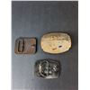 Image 2 : (3) Belt Buckles- Comstock, Refinery, Siskiyou-Bergamot