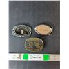 Image 1 : (3) Beltbuckles- Saskatchewan, Delta Projects, Dillingham Construction