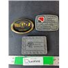 Image 1 : (3) Beltbuckles- American Borate, Quintette Coal, Regina