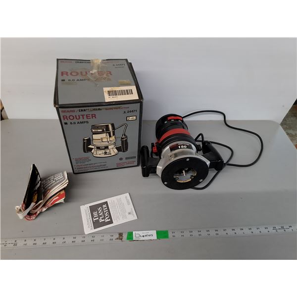 Sears Handheld Router- Powers On