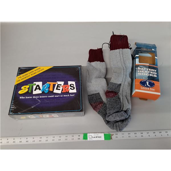 Battery Heated Socks- XS & Starters Board Game