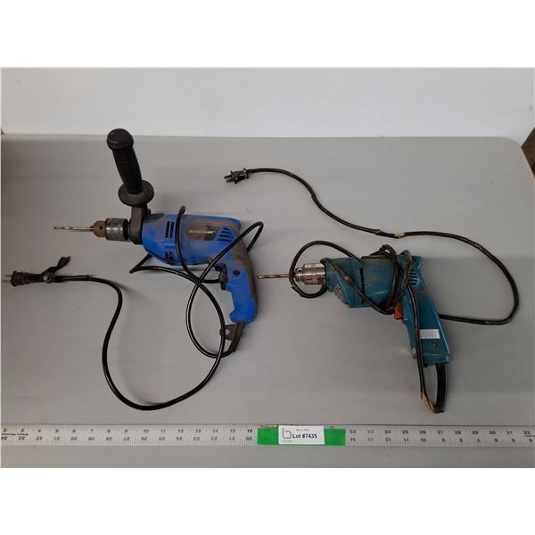 (2) Drills- Both Power On, As Is