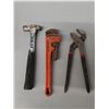Image 3 : Channel Locks, Framing Hammer, Measuring Square, Misc.
