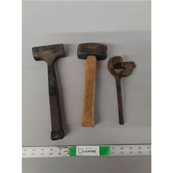 Branding Iron, Sledgehammer, Mallet