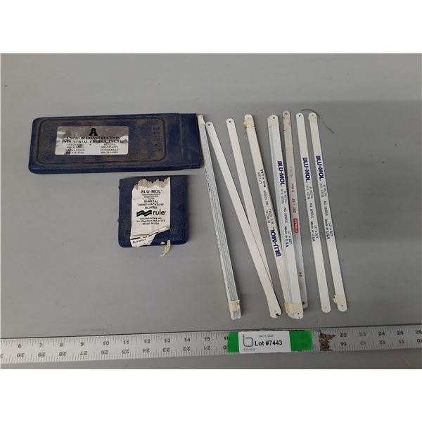 12" Hacksaw Blades & Case