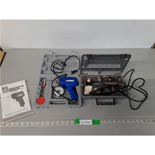 Craftsman Rotary Tool & Powerfist Soldering Gun, Cases & Accessories- Both Power On