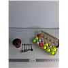 Image 1 : Miniature Vase, Vintage Spoons, Golf Balls