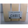 Image 4 : Wooden Display Of Miniature Licence Plate 7" By 14"
