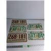 Image 1 : (5) Vintage Saskatchewan License Plates