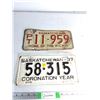 Image 1 : (2) Vintage Saskatchewan License Plates