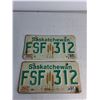 Image 3 : (5) Saskatchewan License Plate