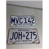 Image 3 : (4) License Plate- Manitoba, Alberta, British Columbia, Ontario