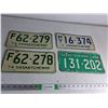 Image 1 : (4) Vintage Saskatchewan License Plate