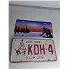 Image 3 : (4) License Plate- Yukon, Manitoba