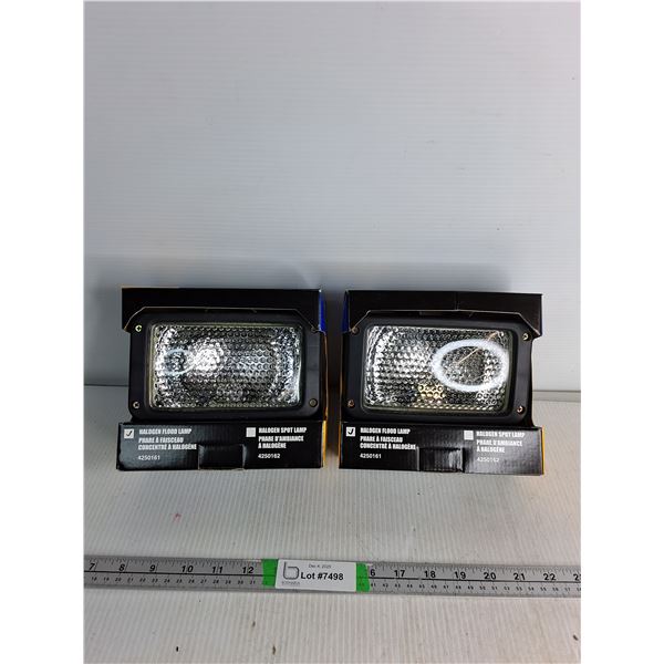 (2) Halogen Flood Lamp- As Is