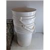 Image 4 : *(3) Plastic Buckets 15" x 12", (2) Metal Milk Crates 12" x 14" x 14", Cannot Ship