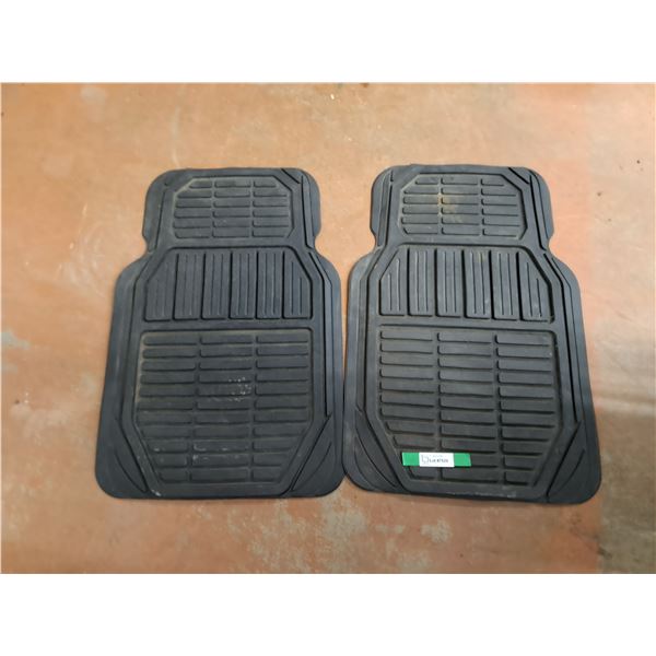(2) Rubber Car Floor Mats 29" x 19"
