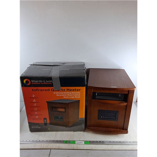 Infrared Quartz Heater - Powers On, As Is 16" x 13" x 17", Cannot Ship